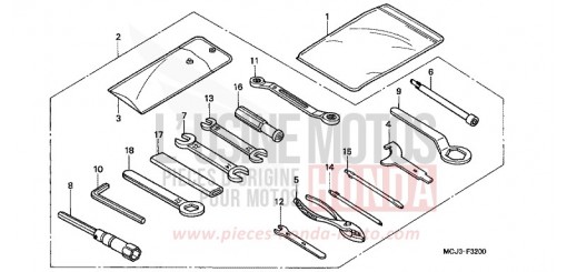 OUTILS CBR900RR1 de 2001